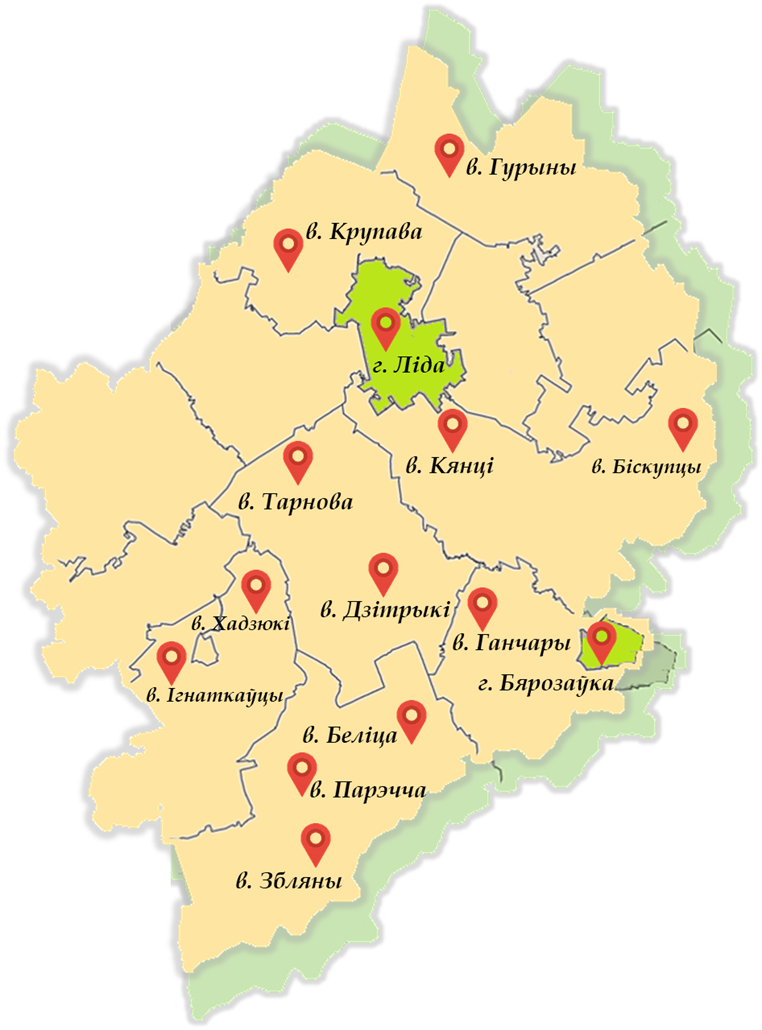 Карта Лідчыны